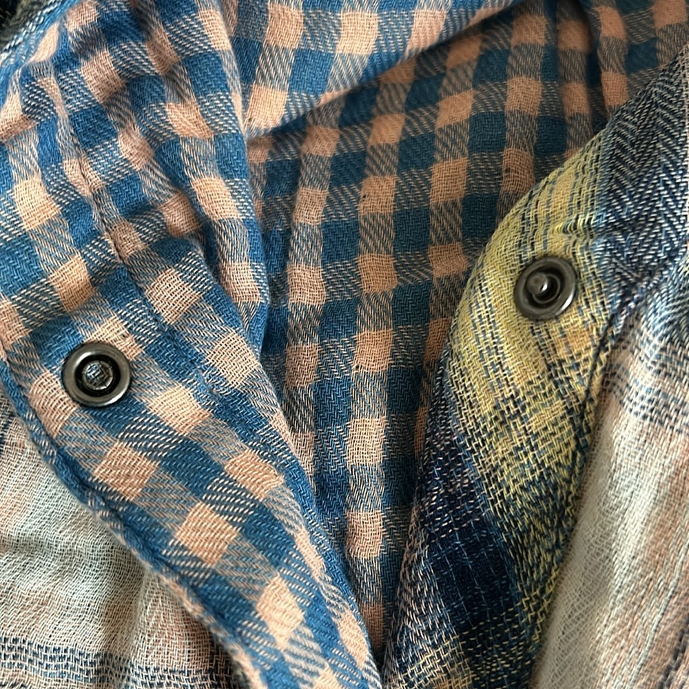 Sundance Plaid Button-Down Shirt in Pink, Blue & Yellow - Picture 8 of 8